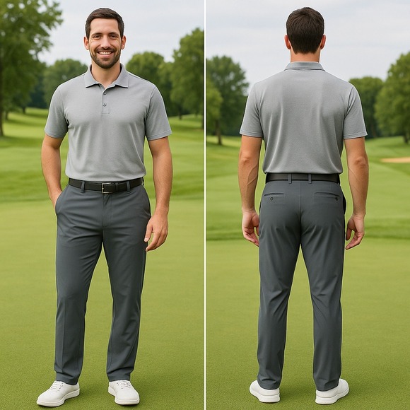 Chaps Other - Chaps Golf Pants Men's 34x32 Gray Tech Performance Lightweight Stretch Trousers